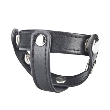 Blue Line Men T-Style Cock Ring with Ball Divider