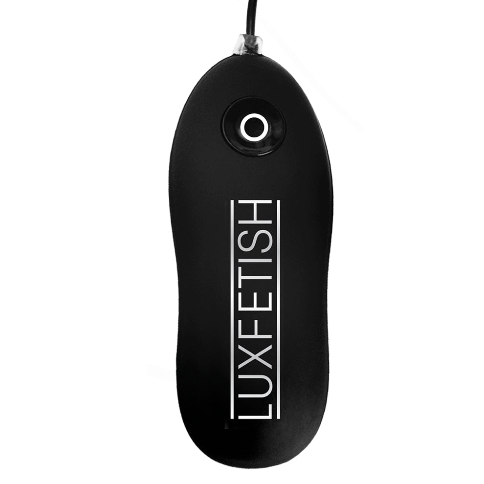 Lux Fetish 4 Inches Inflatable Vibrating Butt Plug With Suction Base