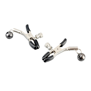 Lux Fetish Nipple Clips with Black Bell