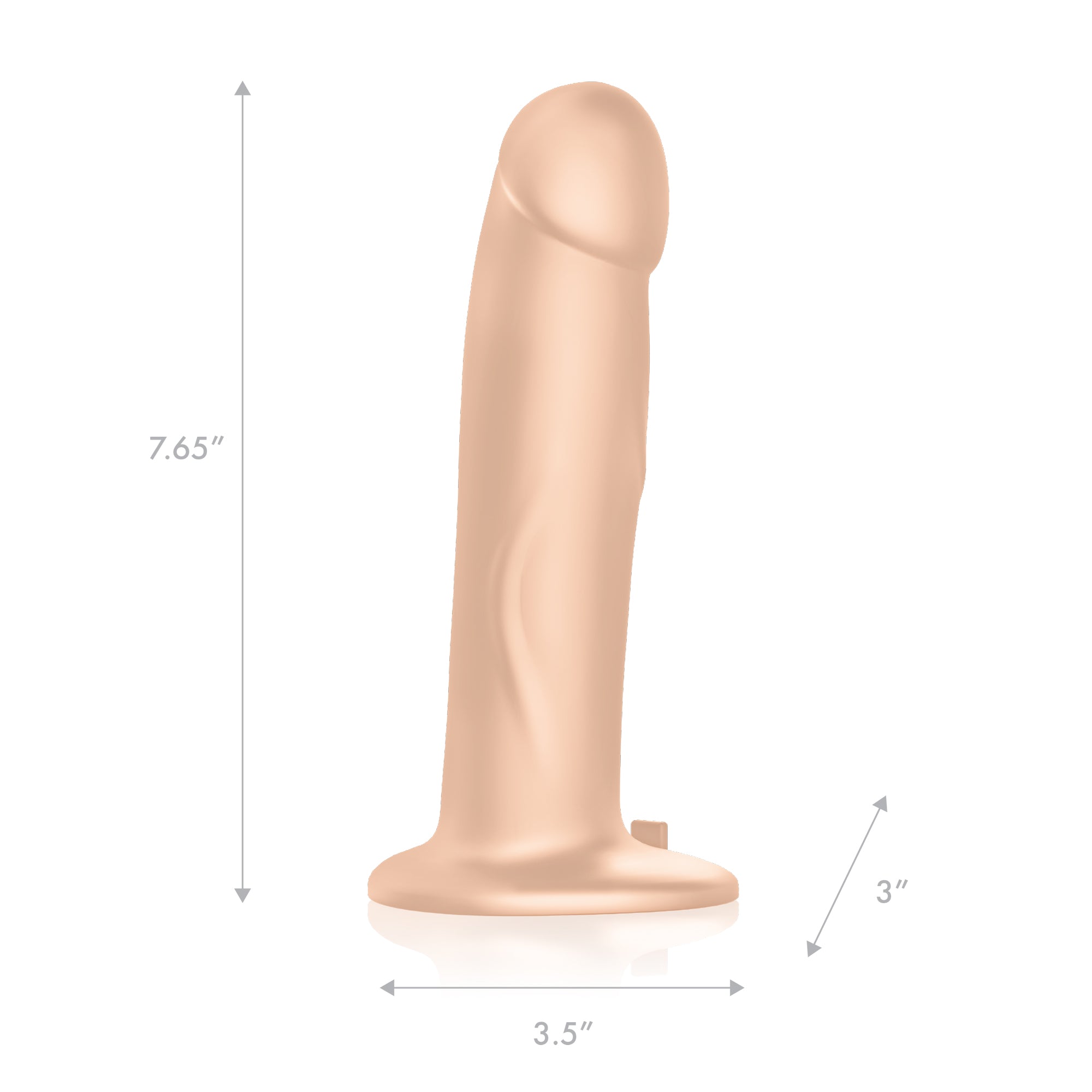 PEGASUS 8 Inches Realistic Silicone Pegging Dildo with Adjustable Strap On