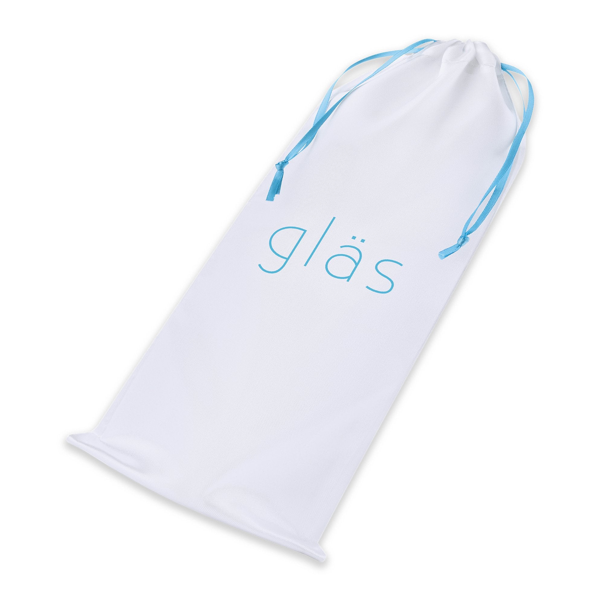 Storage Pouch of the Gläs 6.5 inch Full Tip Textured Glass Dildo