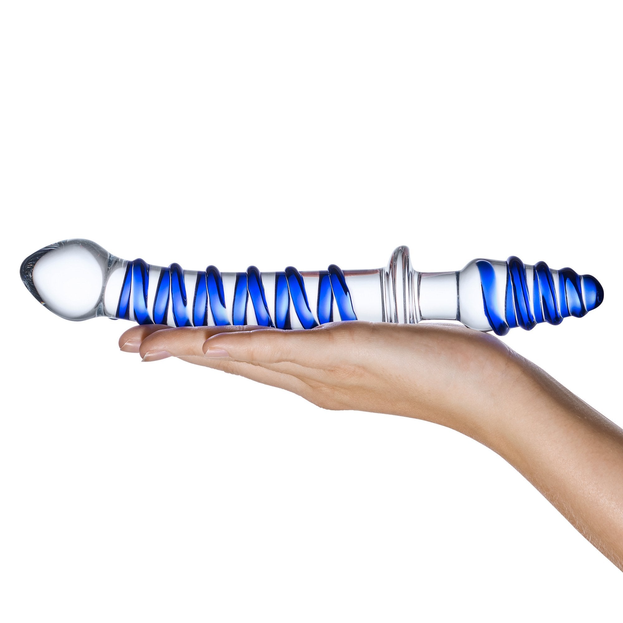 Gläs 10 inch Mr. Swirly Double Ended Glass Dildo and Butt Plug