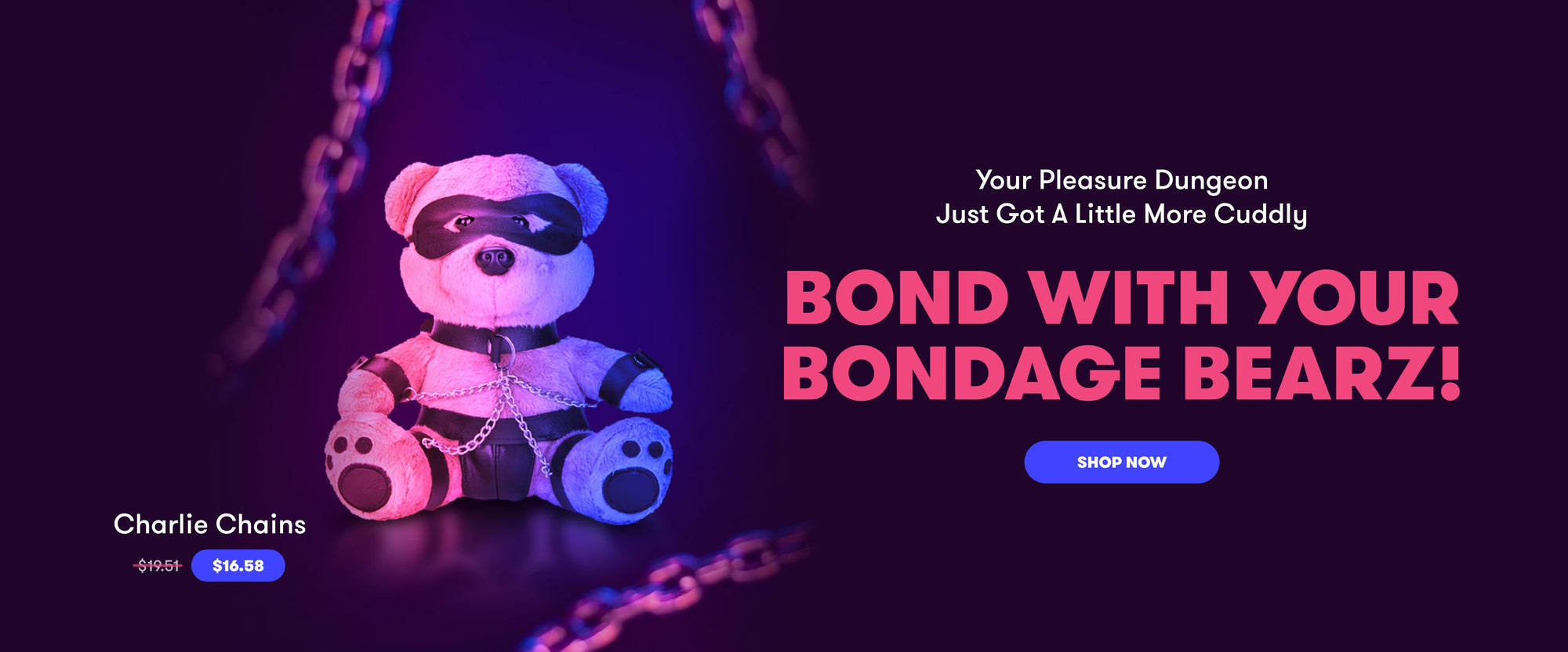 Lux Fetish Bondage Bearz - Charlie Chains Bondage Bearz