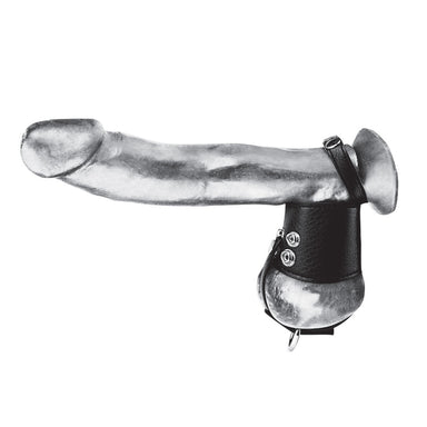 Blue Line Men Cock Ring With 2" Ball Stretcher & Optional Weight Ring