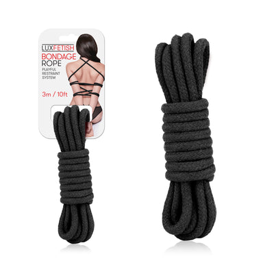 Lux Fetish Bondage Rope 3m / 10ft - Black