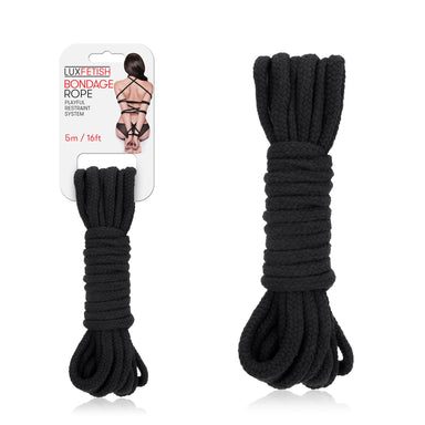 Lux Fetish Bondage Rope 5m / 16ft - Black