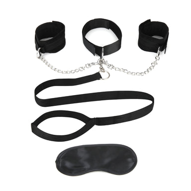 Lux Fetish Collar Cuffs And Leash Set