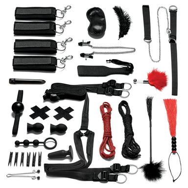 Lux Fetish Everything You need Bondage In-A-Box Bedspreaders - Bed Restraint 20PC Set