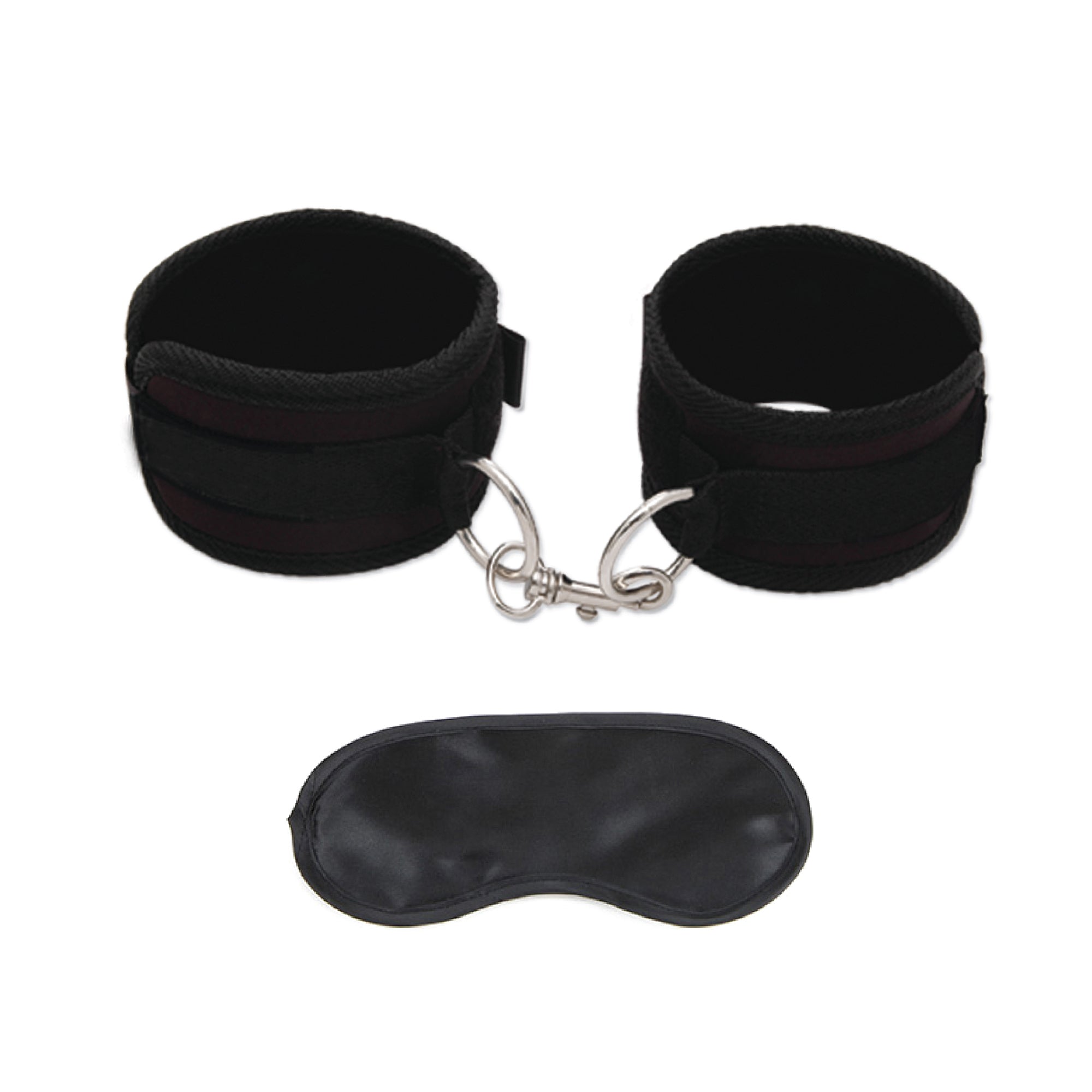 Lux Fetish Faux Leather BDSM Cuffs - Love Cuffs