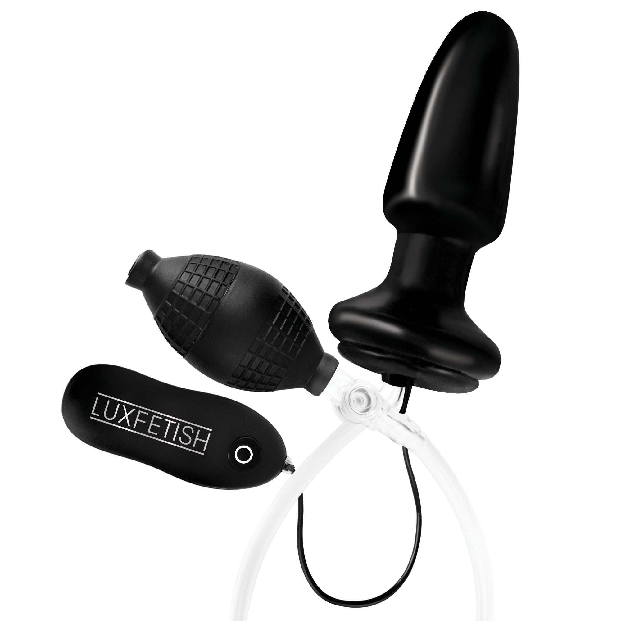 Inflatable Vibrating Butt Plug 4" Of Anal Play by Lux Fetish Inflatable Vibrating Butt Plug 4" Of Anal Play by Lux Fetish