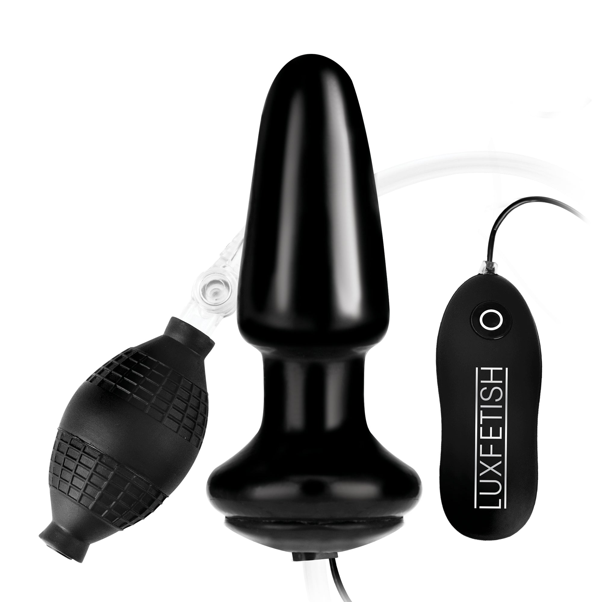 Lux Fetish 4 Inches Inflatable Vibrating Butt Plug
