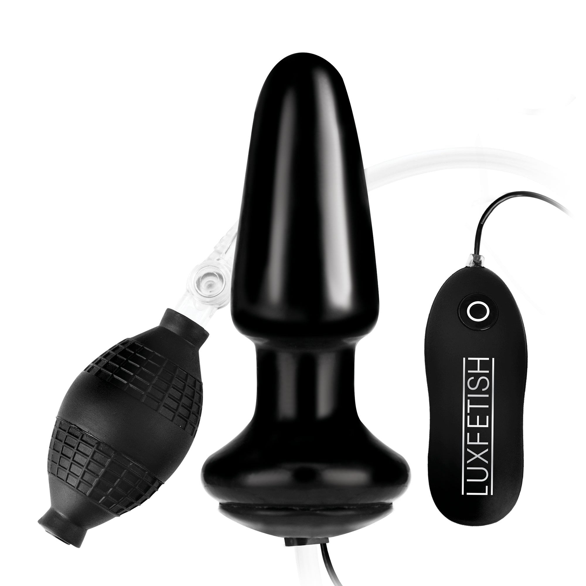 Inflatable Vibrating Butt Plug 4" Of Anal Play by Lux Fetish Inflatable Vibrating Butt Plug 4" Of Anal Play by Lux Fetish