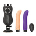 Thrusting Remote-Controlled Rechargeable Compact Sex Machine with two Silicone Dildo attachments by Lux Fetish