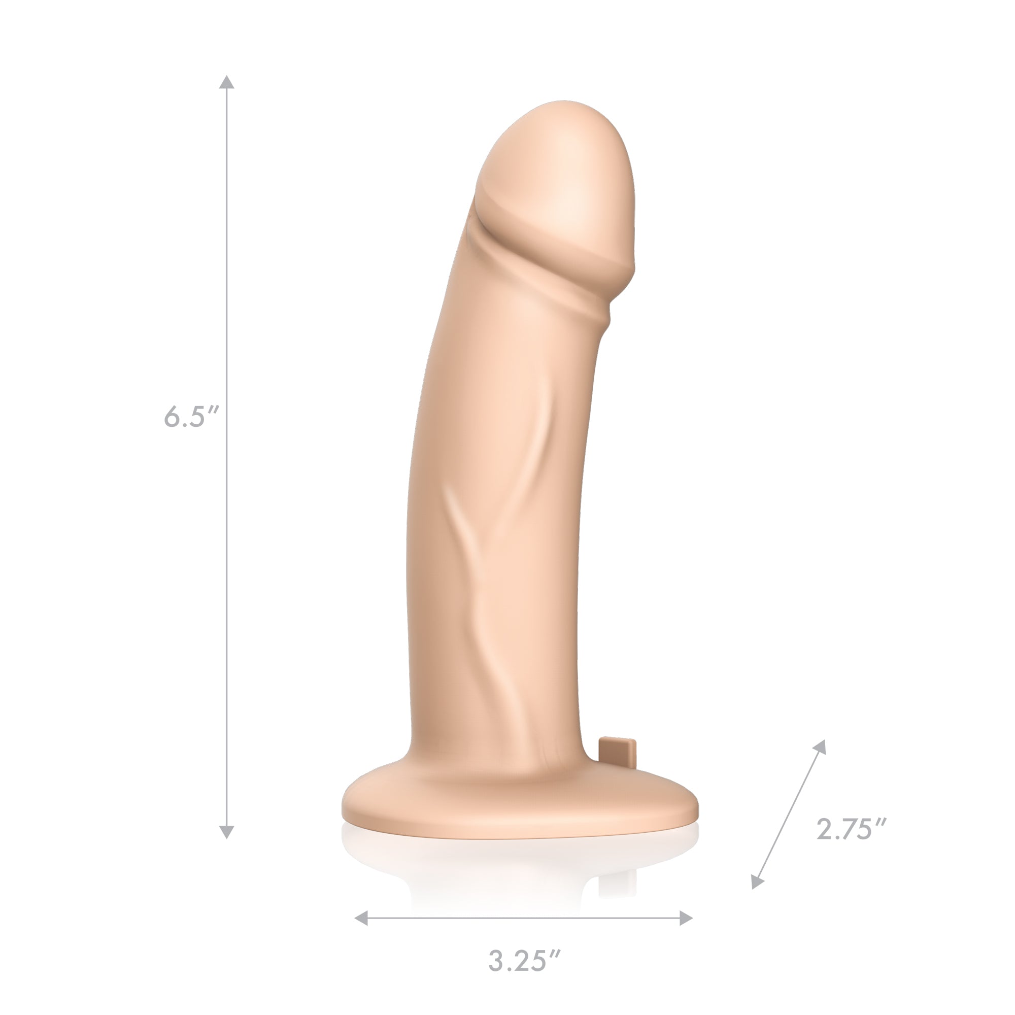 PEGASUS 6.5 Inches Realistic Silicone Pegging Dildo with Adjustable Strap On
