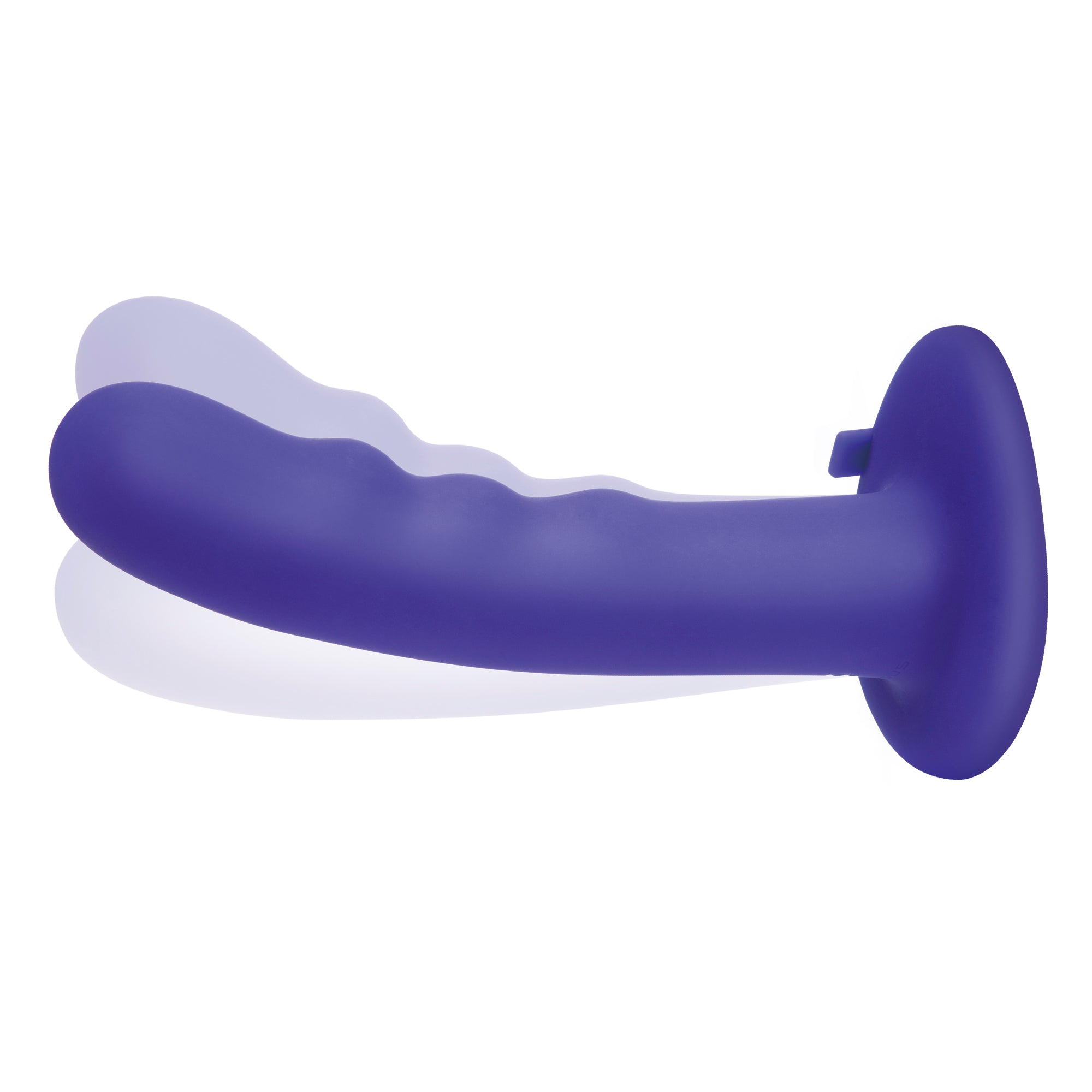 PEGASUS 6 Inches Curved Wave Silicone Pegging Dildo with Adjustable Strap On