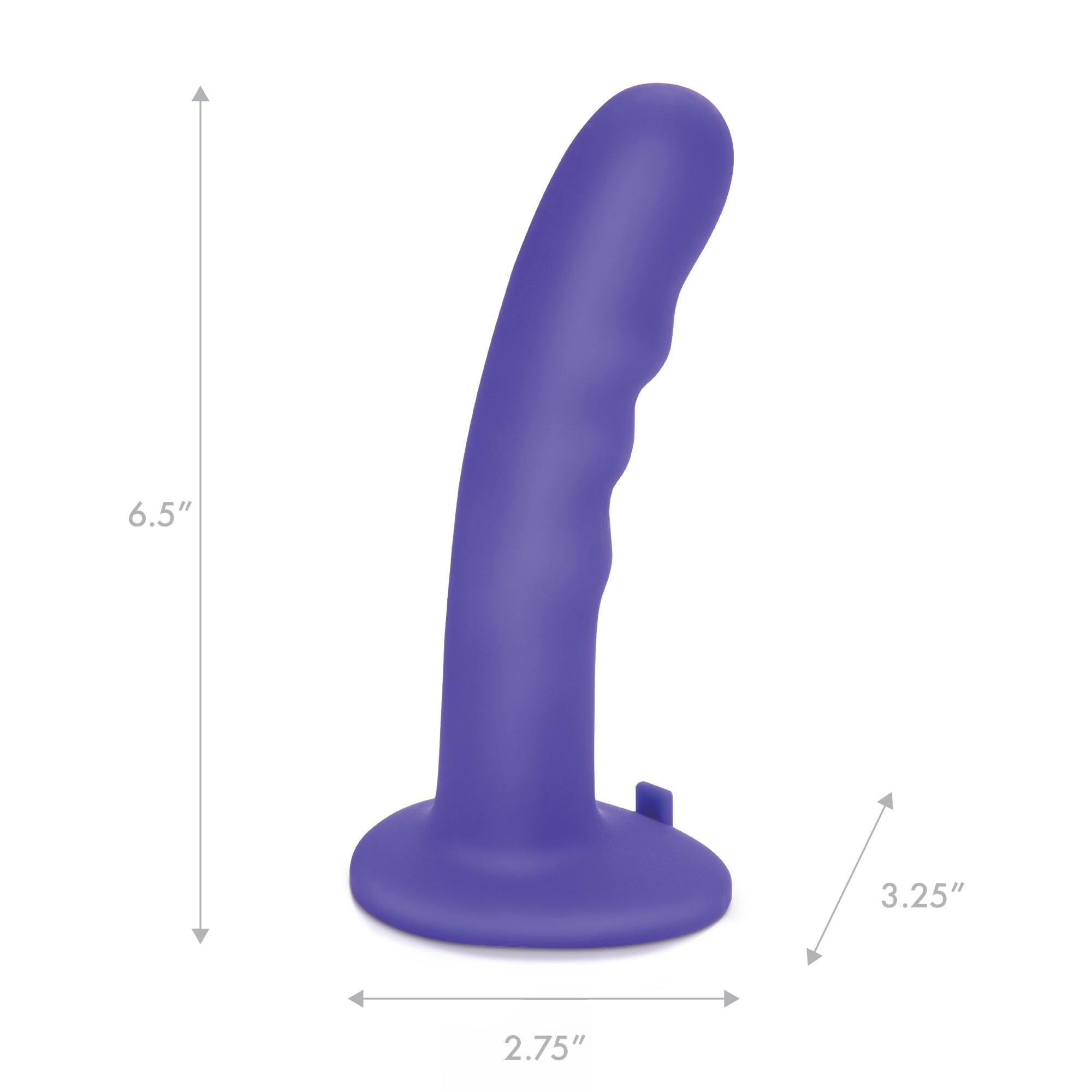 PEGASUS 6 Inches Curved Wave Silicone Pegging Dildo with Adjustable Strap On
