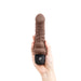 POWERCOCKS 6 Inches Realistic Vibrator Dark Brown