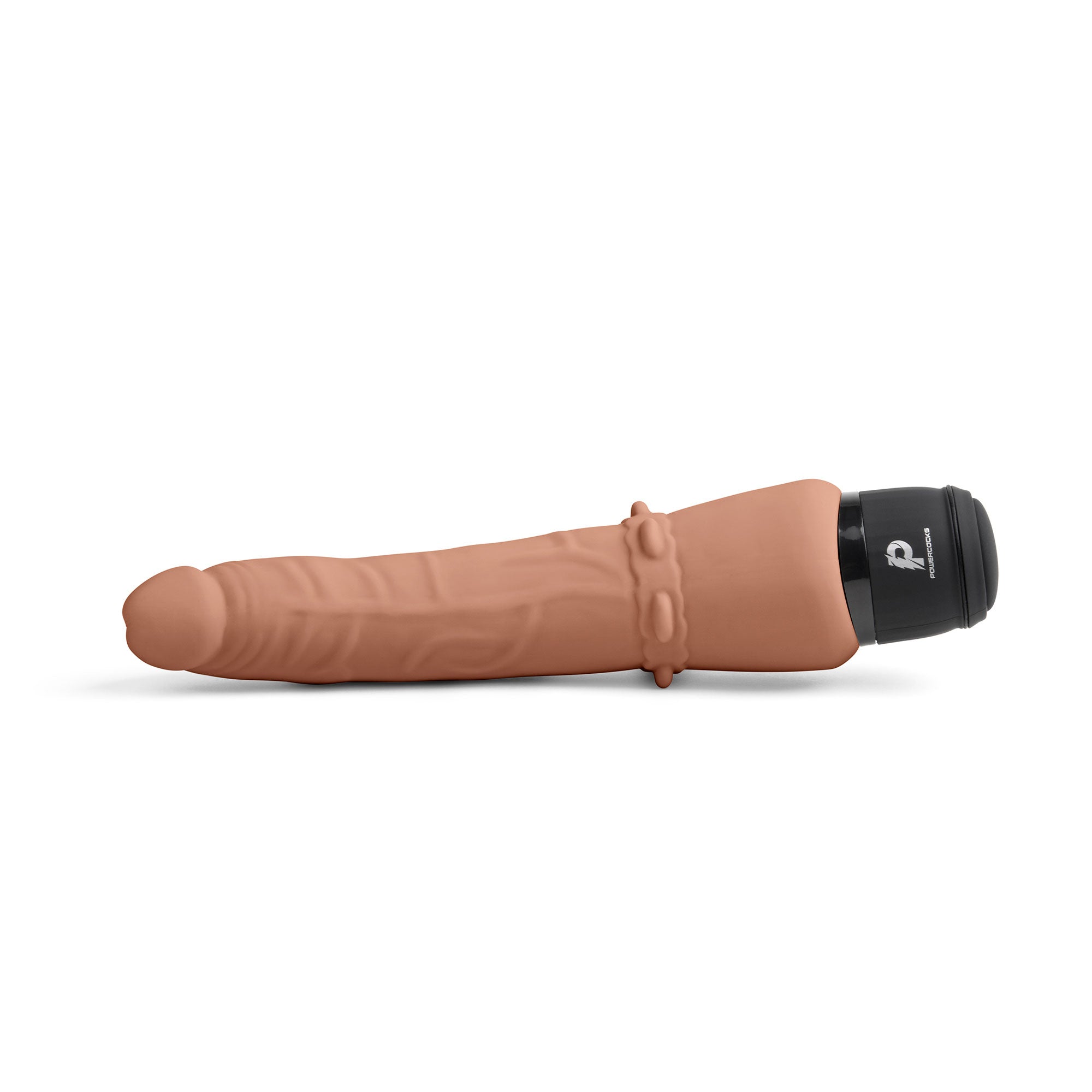 POWERCOCKS 7" Slim Anal Realistic Vibrator (Mocha) | Lux Fetish POWERCOCKS 7" Slim Anal Realistic Vibrator (Mocha) | Lux Fetish