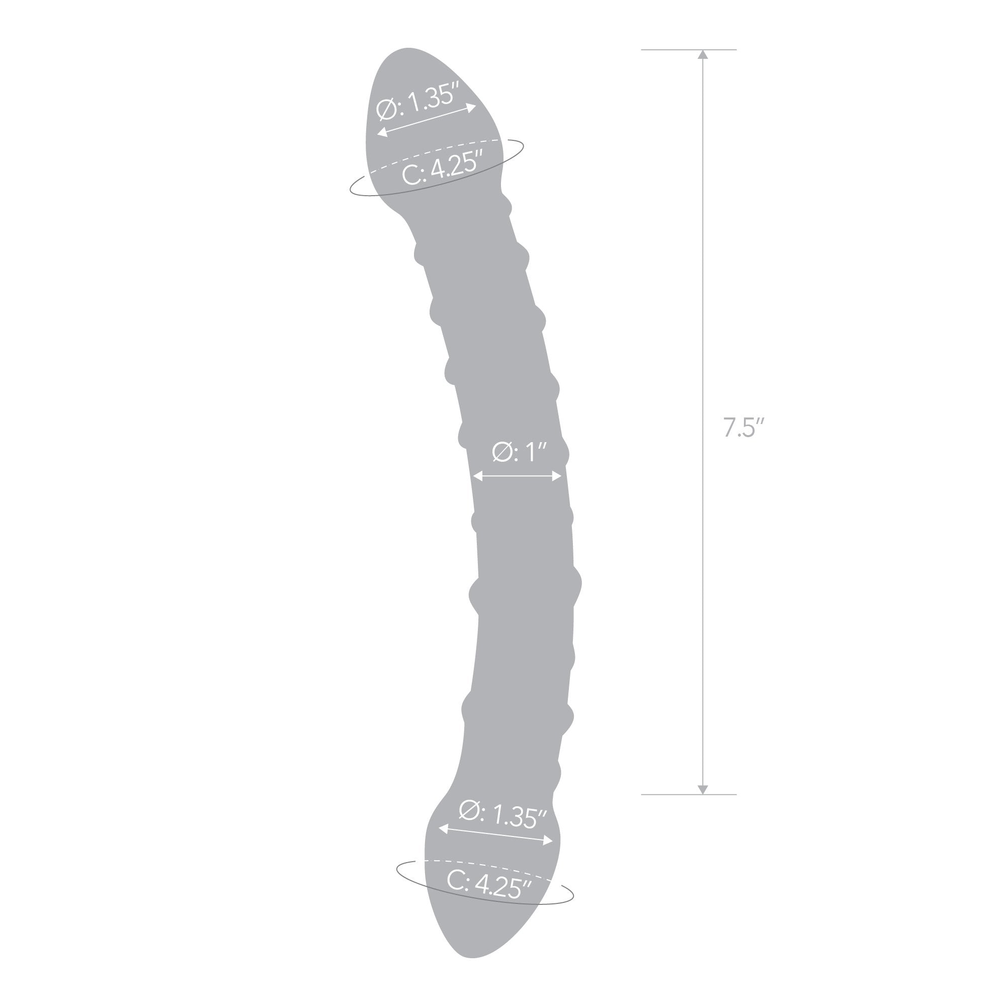 Specifications of the Gläs Double Trouble Glass Dildo