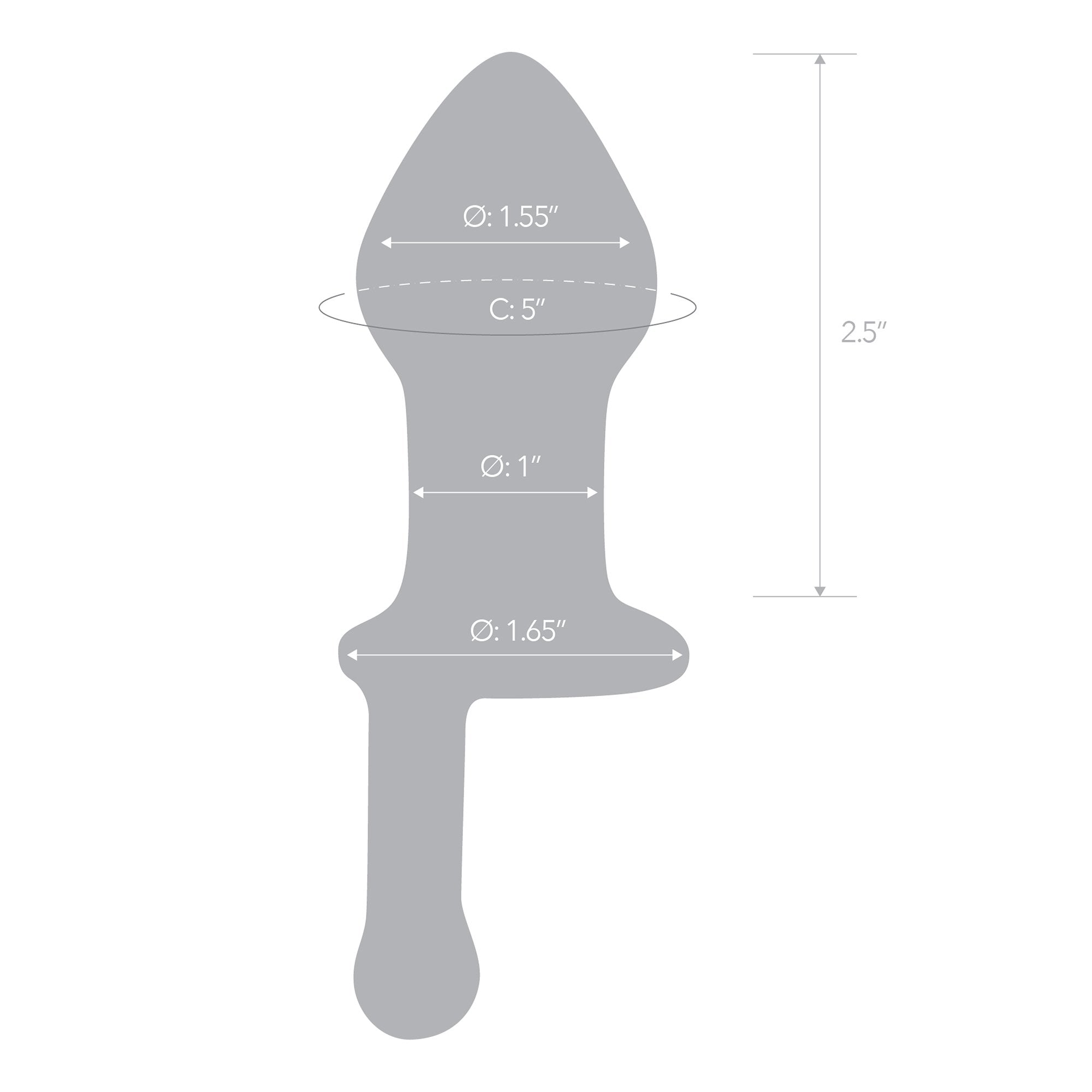 The Juicer: 5" Glass Butt Plug Made For Instant Orgasms The Juicer: 5" Glass Butt Plug Made For Instant Orgasms