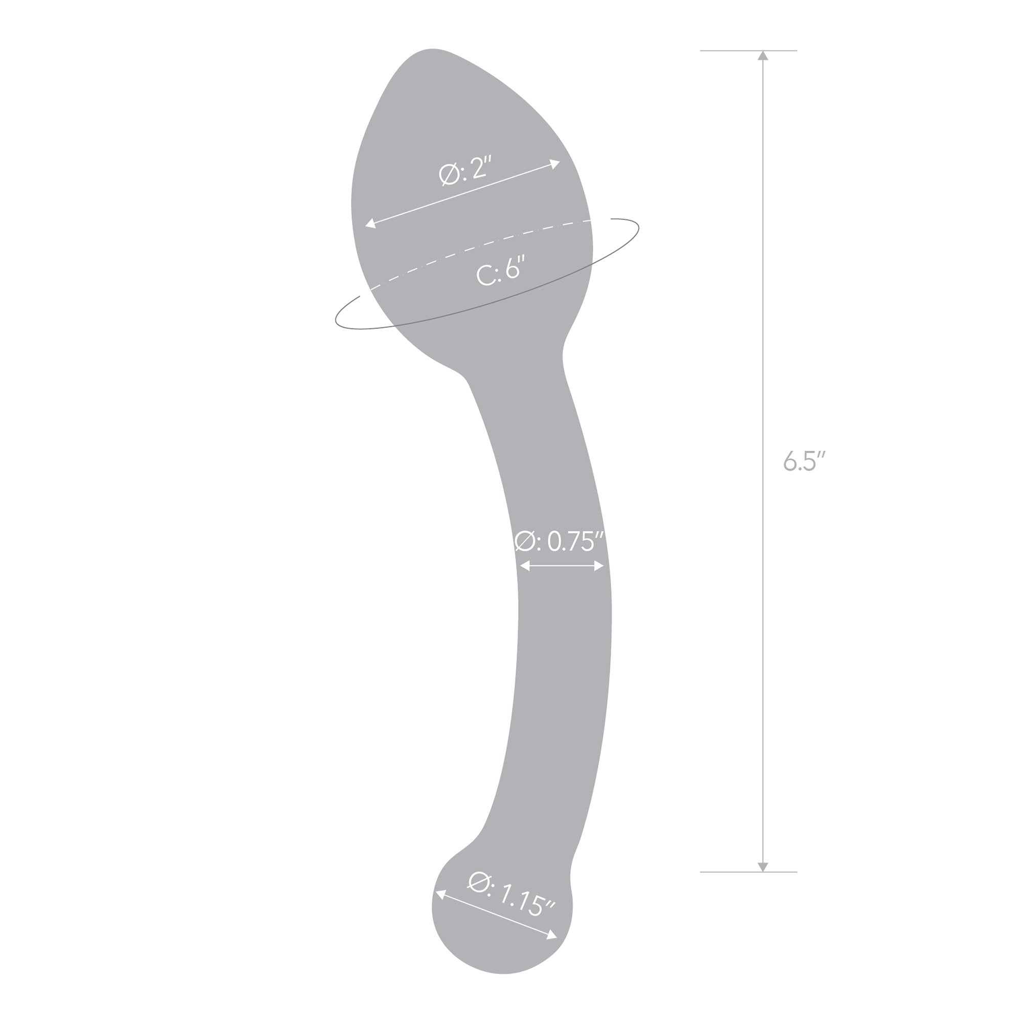 Specifications of the Gläs Pure Indulgence Anal Slider Glass Anal Toy