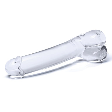 Gläs 7 inch Realistic Curved Glass G-Spot Dildo