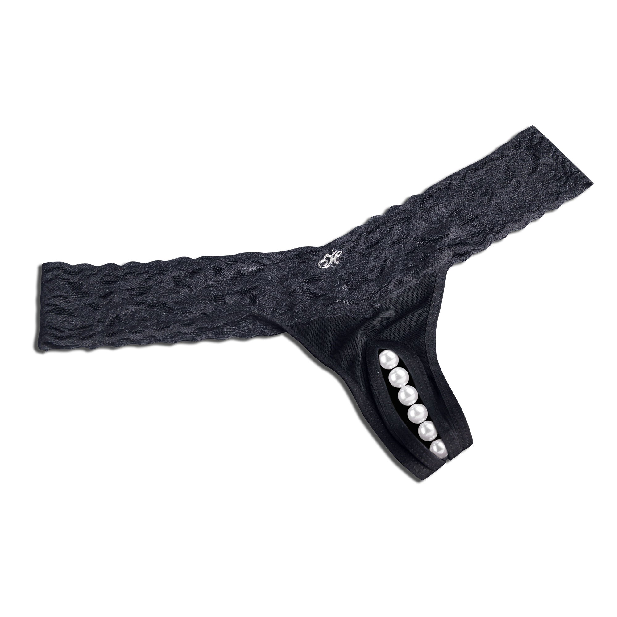 Sexy Vibrating Panties with Hidden Bullet Pocket (Black) Sexy Vibrating Panties with Hidden Bullet Pocket (Black)