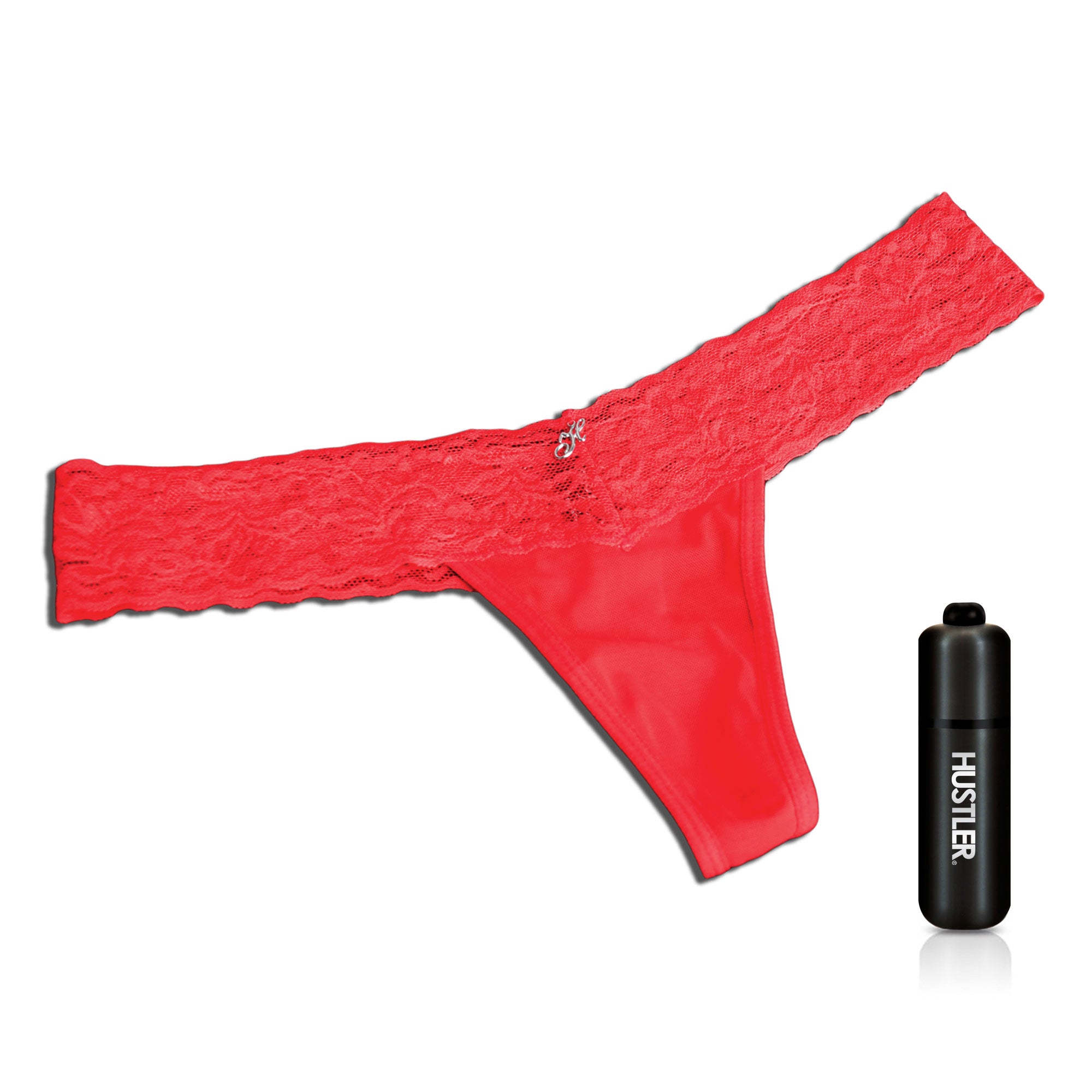 Vibrating Panties with Hidden Bullet Vibrator (Red) - Lux Fetish Vibrating Panties with Hidden Bullet Vibrator (Red) - Lux Fetish