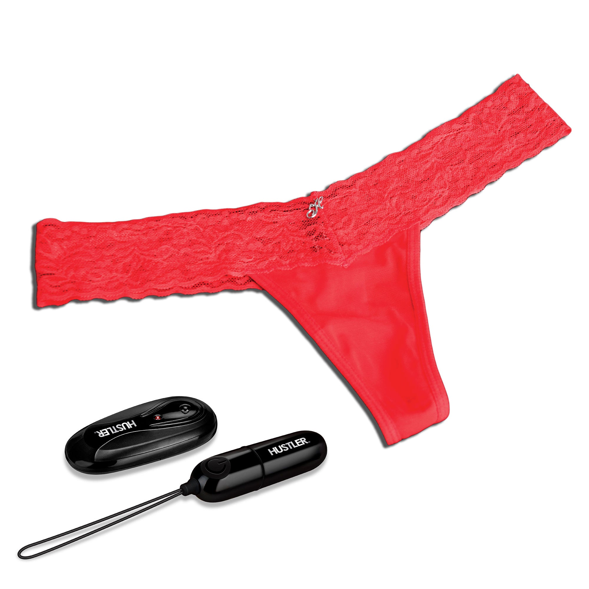 Wireless Remote Control Vibrating Panties with Hidden Vibe Pocket - Red
