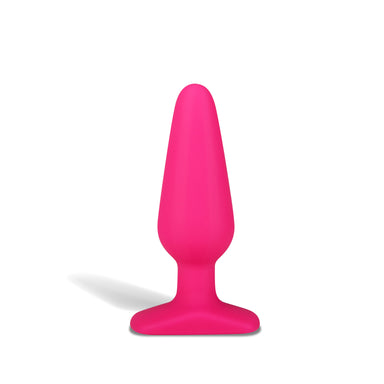 Hustler Seamless Silicone Butt Plug 5.5" - Hot Pink