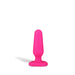 Hustler Seamless Silicone Butt Plug 3" - Hot Pink