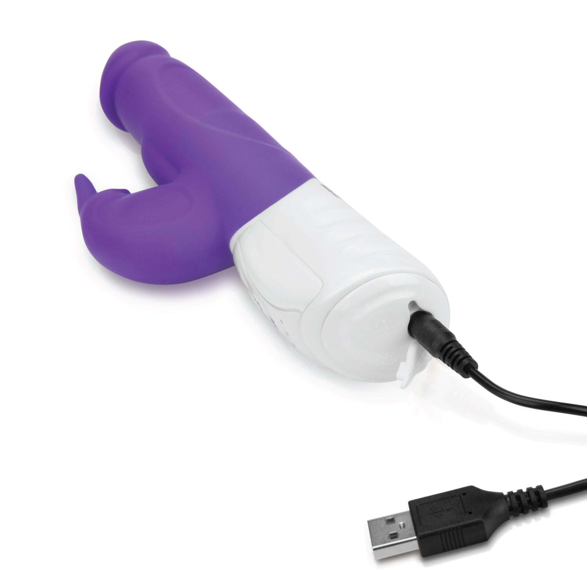 Rechargeable Realistic Rabbit Vibrator With Throbbing Shaft