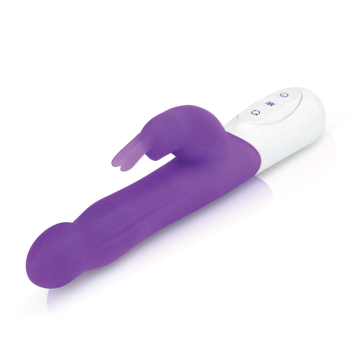 Rechargeable Slim Shaft Rabbit Vibrator w/ Rotating Beads | Lux Fetish